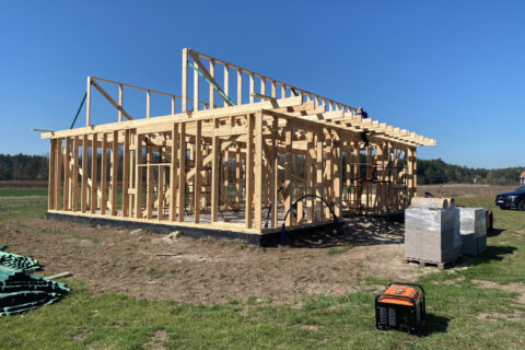 Dom drewniany jednokondygnacyjny – Zielony Zakątek